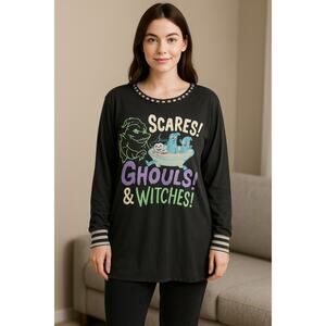 Nightmare Before Christmas Sleep Top Disney Women’s XL Ghouls Witches